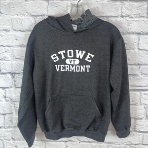 Champion Grey Casual Skater Varsity Stowe Vermont Hoodie Size YXL (14 -16)